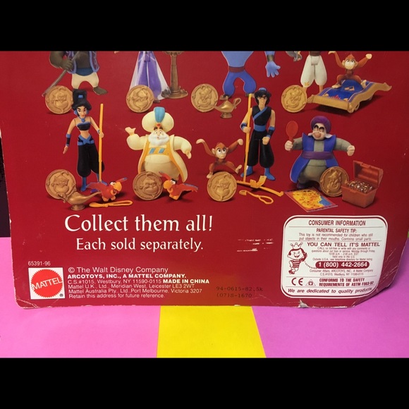 DISNEY’S ALADDIN VTG 90’s Action Figure GENIE Set - Picture 14 of 14